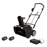 Worx 40V 20' Cordless Snow Blower Power Share with Brushless Motor - WG471 (Batteries & Charger Included)