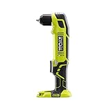 Ryobi P241 One+ 18 Volt Lithium Ion 130 Inch Pounds 1,100 RPM 3/8 Inch Right Angle Drill (Battery Not Included, Power Tool Only)