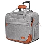 MATEIN Rolling Laptop Bag for Men Women, Large Rolling Briefcase with Wheels Fits 17 Inch Notebook, Water Resistance Computer Travel Carry on Overnight Roller Weekender Bags for Work College Business