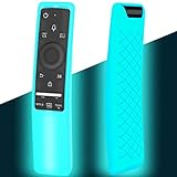 Case Compatible with Samsung Smart TV Remote Glow in The Dark Controller BN59 Series, Light Weight Silicone Cover Protector Shockproof Anti-Slip Remote Skin Sleeve - Sky Glow