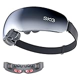 SKG Eye Massager with Heat, E7 Vibration Bluetooth Music Smart Heated Eye Massager for Migraines, Adaptive Temple Massage for Eye Relax, Improve Eye Circulation, Reduce Dry Eyes, Dark Circles