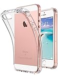 ULAK iPhone SE Case Clear (2016 Edition), iPhone 5s case, iPhone 5 case, Clear Slim Fit 5/5S/SE Case with Transparent Flexible Soft TPU Bumper Shock-Absorption Cover -Retail Packaging - HD Clear