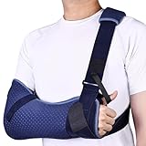 Willcom Arm Sling for Shoulder Injury with Waist Strap - Immobilizer Brace Support for Sleeping, Rotator Cuff Surgery(Comfort Version, Right, Medium)