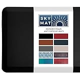 Sky Solutions Anti Fatigue Floor Mat - 3/4' Thick Cushioned Kitchen Rug, Standing Desk Mat - Comfort at Home, Office, Garage - Non Slip, Durable and Stain Resistant (20' x 39', Black)