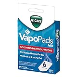 Vicks VapoPads, 6 Count â€“ Soothing Menthol Vapor Pads for Vicks Humidifiers, Vaporizers, Waterless Vaporizers, and Plug-Ins, VSP-19