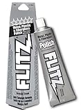 Flitz Metal Polish and Cleaner Paste, Also Works on Plastic, Fiberglass, Aluminum, Jewelry, Sterling Silver - Headlight Restoration and Rust Remover - Made in the USA - 1.76 OZ