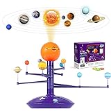 Science Can Solar System for Kids - 8 Planets for Kids Solar System Model with Projector, Talking Space Toys for 3 4 5 6 7 8 Year Old Boys and Girls Gift