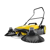 Kärcher - S 6 Twin Walk-Behind Outdoor Hand Push Floor Sweeper - 10 Gallon Capacity - 33.9' Sweeping Width - Sweeps up to 32,300 Square Feet/Hour