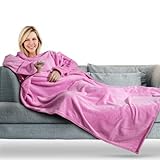UHdod Wearable Throw Blanket Oversized Comfy Blanket Hoodie for Sofa, Cozy Blankets Gifts for Women Men Mom, 71' x 63'