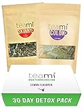 Teami® 30-Day Detox Tea Pack: All-Natural Teatox Kit with Teami Skinny & Teami Colon Cleanse Loose Leaf Herbal Teas (Lemon)