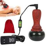 TTSITG Hot Stones for Massage, Electric Body Massager with Adjustable Temperature, Natural Bian Stone Gua Sha Scraping Massager Warmer Kit for Massage Home SPA Relaxation Treatment Pain Relief