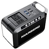 MARBERO Portable Power Bank with AC Outlet, Peak 120W/110V Portable Laptop Battery Bank, 24000mAh Charger Power Supply with AC Outlet, Power Station for Outdoor Camping Home Office Hurricane Emergency