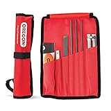 Oregon Chainsaw Field Sharpening Kit - Includes 5/32, 3/16, and 7/32 Inch Round Files, Flat File, Handle, Filing Guide, and Pouch