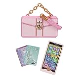 Disney Princess Style Collection Play Phone & Stylish Clutch Case with Mirror, Lip gloss for Girls, Realistic Sounds & Light