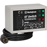Westinghouse Outdoor Power Equipment ST Switch with Smart Portable Automatic Transfer Technology Home Standby Alternative, For Sump Pumps, Refrigerators, and More, Black and White