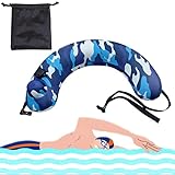 eirix Inflatable Swim Trainer for Kids/Adults, Protable Swimming Belt for Training, Multifunctional U Shaped Travel Waist Pillow