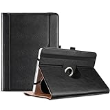 ProCase 7'-8' Inch Universal Tablet Case, Protective Cover Stand Folio Case for 7 8 Inch Android Touchscreen Tablet, with 360 Degree Rotatable Kickstand and Multiple Viewing Angles -Black