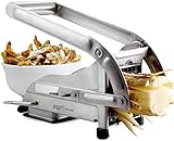 POP AirFry Mate, Stainless Steel French Fry Cutter, Commercial Grade Vegetable and Potato Slicer, Includes 2 Blade Size Cutter Options and No-Slip Suction Base, Perfect for Air Fryer Food Preparation