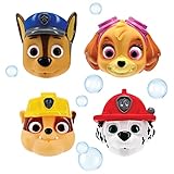 Nickelodeon's PAW Patrol Chase, Marshall, Rubble, and Skye Squirt Toy Set for Childrens' Bath Time Fun, Multicolor, 4 Piece
