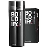 ﻿﻿BOLDIFY Hair Fibers Powder for Thinning Hair (DARK BROWN) Undetectable & Natural - 28g Bottle - Completely Conceals Hair Loss in 15 Sec - Hair Thickener & Topper for Fine Hair for Women & Men