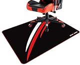 GTRACING Gaming Chair Mat for Hardwood Floor 43 x 35inch Office Computer Gaming Desk Chair Mat for Hard Floor Red