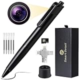 SMART DETAIL 4K Spy Pen Camera - 64GB, Full HD Video with Pen Base, Mini Nanny Cam for Business, Meeting and Learning