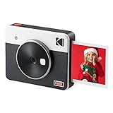 Kodak Mini Shot 3 Retro 3x3” Portable Wireless Instant Camera & Photo Printer, Compatible with iOS, Android & Bluetooth, Real Photo HD 4Pass Technology & Laminated Finish, Premium Quality – White