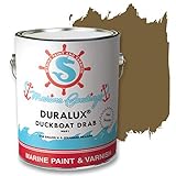 DURALUX Camouflage Paint - Duckboat Drab, 1 Gallon, Camouflage Marine Paint for Boats, ATVs, Hunting Blinds & More, Adheres to Steel, Metal, Wood, Fiberglass & Aluminum