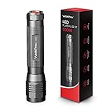WdtPro High-Powered LED Flashlight S3000, Super Bright Flashlights - High Lumen, IP67 Water Resistant, 3 Modes and Zoomable for Camping, Emergency, Hiking, Gift