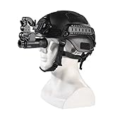 ZIYOUHU Digital Night Vision Monocular with Helmet for Adults Infrared Camcorder Airsoft Night Vision Goggles Helmet Night Vision Scope for Hunting and Surveillance(NVG10)