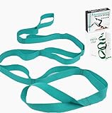 Scotamalone Stretching Strap yoga straps for stretching physical therapy equipment stretch strap Exercise Strap with Exercise Book Rehab Multi-Loop Strap Nonelastic for Pilates, Dance and Gymnastics