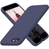 Cordking iPhone SE 2020 Case, iPhone 7 8 Case, Silicone Ultra Slim Shockproof Phone Case with [Soft Microfiber Lining], 4.7 inch, Navy Blue