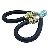 TT FLEX Rubber Washing Machine Y Mixer Hose Connector, 3/4' Fittings, 1 ft (12') Length