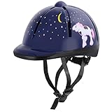 Xiaozxwlhq Adjustable Horse Riding Helmet Equestrian Kids Protective Gear Helmet Purple