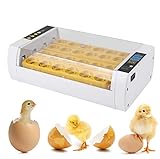 Yosoo 24 Egg Incubator, Automatic Digital Automatic Egg Turner Clear Egg Turning Incubator Hatcher Equipped with Temperature Control and Ventilation for Hatching Poultry Eggs