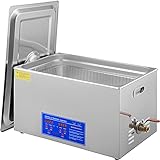 VEVOR 30L Industrial Ultrasonic Cleaner with Digital Timer&Heater 40kHz Professional Large Ultrasonic Cleaner Total 1200W for Wrench Tools Industrial Parts Mental Instrument Apparatus Cleaning