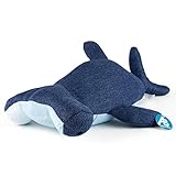 Weighted Hammerhead Shark Stuffed Animal for Anxiety – 3 lb, Soft and Fluffy Plush – 16 inch Cozy and Snuggly for Kids and Adults (Blue)