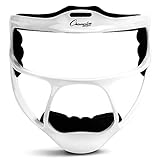 Champion Sports Magnesium Softball Face Mask - Lightweight Masks for Youth - Durable Head Guards - Premium Sports Accessories for Indoors and Outdoors - White