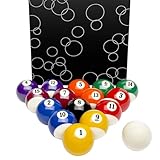 RayChee Regulation Billiard Balls Pool Balls Billiards Set 2-1/4' 16 Pool Table Balls Set