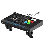 Arcade Stick Joystick for Home, Durable Iron Arcade Fightstick Compatible with PC/ PS3 / Switch/NEOGEO Mini/Android/Raspberry Pi by DOYO (Black)