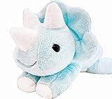 uoozii 24.8“ / 5 lbs Blue Dinosaur Weighted Stuffed Animals - Weighted Plush Animals - Cute Weighted Plush Comfort Big Weighted Plushie Toy Gifts for Kids & Adults (Blue Dinosaur, 24 inch | 5 lbs)