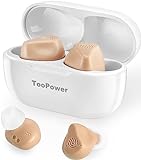 TooPower Rechargeable Hearing Aids for Seniors - 16-Channel DSP Digital Noise Reduction Chip - 3 Modes,5 Volume Levels,No Squealing,Dual Microphone,Designed for Cochlear Fit - Mini OTC Hearing Aids