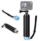 Mystery Waterproof Floating Hand Grip, Underwater Selfie Stick for Gopro Hero Session, Pro Cameras Float Handle, Scuba/Diving Action Camera Accessories (Blue)