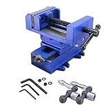 HFS (R) Compound Cross Slide Industrial Strength Benchtop & Drill Press Vise