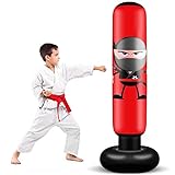 Inflatable Kids Punching Bag, Punching Bag Karate Gifts for Boys and Girls, Boxing Bag for Immediate Bounce Back for Practicing Karate, Taekwondo, and to Relieve Pent Up Energy in Kids and Adults