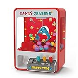 petimal Claw Machine Desktop Game Gumball Candy Grabber Prize Dispenser Machine Toys for Kids Birthday Christmas Novelty Gifts