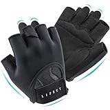 LIFECT Workout Gloves for Women and Men, Fingerless Breathable Gloves for Yoga, Pilates, Crossfit, Cycling, Rowing, Perfect for Sweaty Hands(Medium)