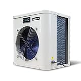 villastar Pool Heater for Above Ground Pool, Pool Heater for Inground Pools, Pool Heaters Pumps 16000 BTU/hr Up to 5000 gallons, Fit 15/18/24 Foot Pool, 110V 120V Electric Pool Heat Pump Above Ground