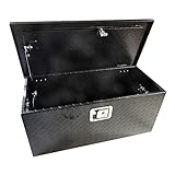 Black Diamond Plate ATV UTV Aluminum Tool Box Large 31' Universal Fit
