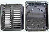 Replacement for GE WB48X10056 Broiler Pan and Rack set 17 x 13 Inch